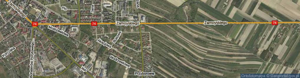Zdjęcie satelitarne Kasztanowa ul.